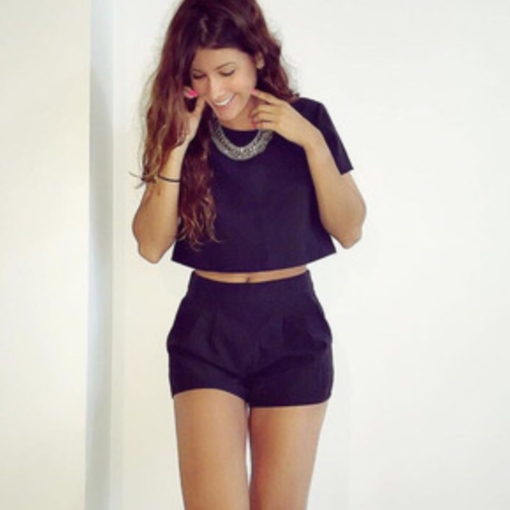 Crop Top With Shorts